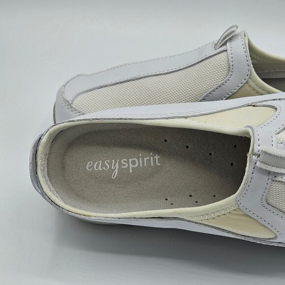 Easy Spirit Travel Time Classic Clog White Size 7.5W - Picture 4 of 8